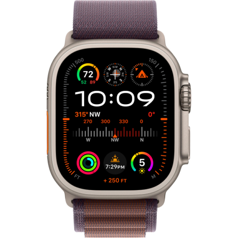 Apple Watch Ultra 2 GPS + Cellular, 49 мм, корпус из титана, ремешок Alpine цвета индиго